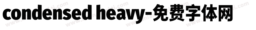 condensed heavy字体转换